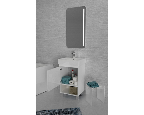 Мебель для ванной 1MarKa Tera 55Н напольная, белый глянец