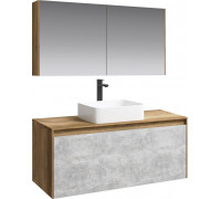 Мебель для ванной Aqwella 5 stars Mobi 120 дуб балтийский, бетон светлый