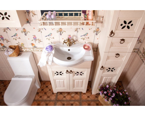 Мебель для ванной Бриклаер Кантри 65 бежевый дуб