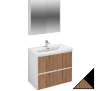 Мебель для ванной Velvex Klaufs 80.2Y черная, шатанэ, подвесная