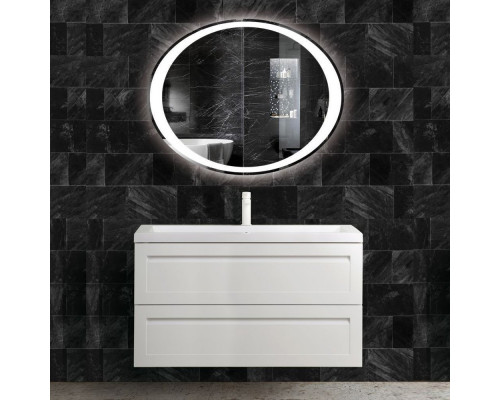 Мебель для ванной Art&Max Platino 100, подвесная, белый матовый