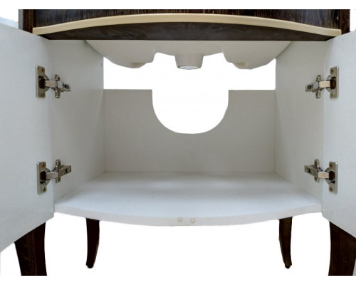 Мебель для ванной Misty Агата 80 напольная, орех, золотая патина