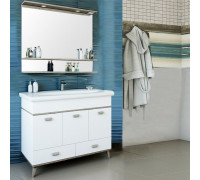 Мебель для ванной Sanflor Бруно 105 белый, орегон, напольная
