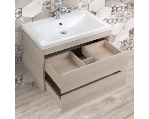 Мебель для ванной Art&Max Family 75, подвесная, Pino Bianco