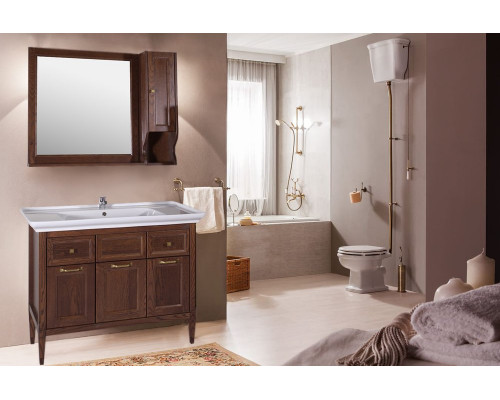 Мебель для ванной ASB-Woodline Гранда 105 антикварный орех