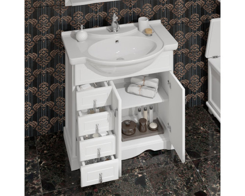 Мебель для ванной Opadiris Клио 75 с раковиной Монро 75