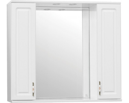 Зеркало-шкаф Style Line Олеандр-2 90/С Люкс, белый