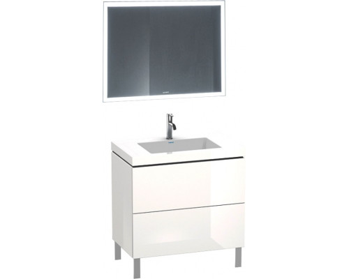Мебель для ванной Duravit L-Cube 80, напольная, белая глянцевая
