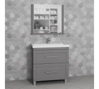 Мебель для ванной СанТа Венера 80 напольная, дуб серый