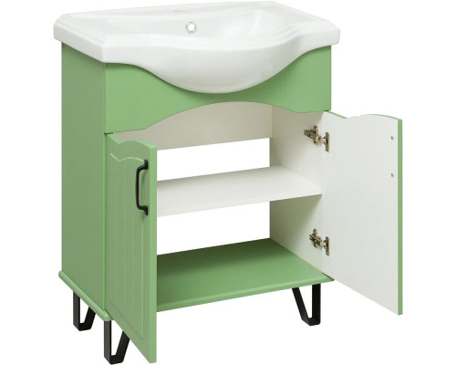 Мебель для ванной Runo Марсель 65, напольная, зеленая