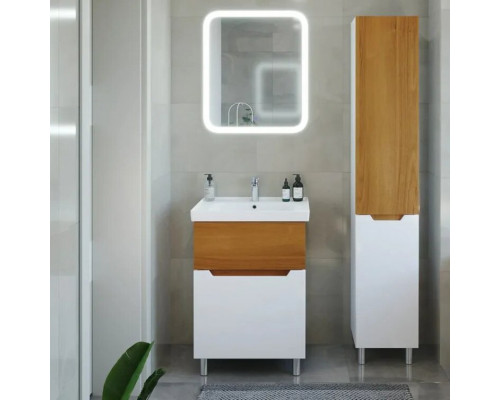 Мебель для ванной Sanstar Valencia 80, напольная, орех ноче эко, белый