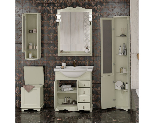 Мебель для ванной Opadiris Клио 75 напольная, слоновая кость
