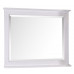 Зеркало ASB-Woodline Прато 100 белое, патина серебро