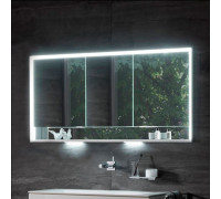 Зеркало-шкаф Keuco Royal Lumos 120 серебристое анодированное с подсветкой