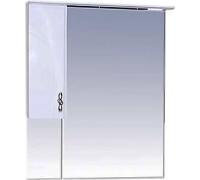 Зеркало-шкаф Misty Сицилия 85 L с подсветкой, белая эмаль