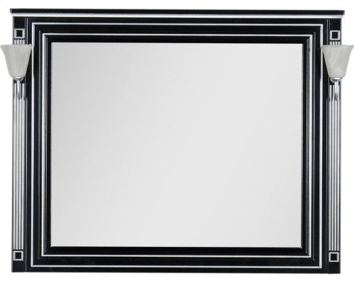 Зеркало Aquanet Паола 120 черное