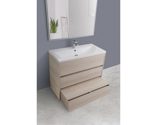 Мебель для ванной Art&Max Family 100, напольная, Pino Bianco