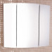 Зеркало-шкаф Comforty Лаура 75-3 белый глянец