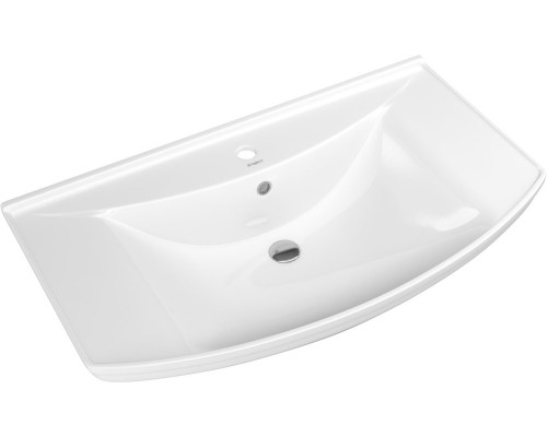 Мебель для ванной Бриклаер Бали 85 светлая лиственница, белый глянец