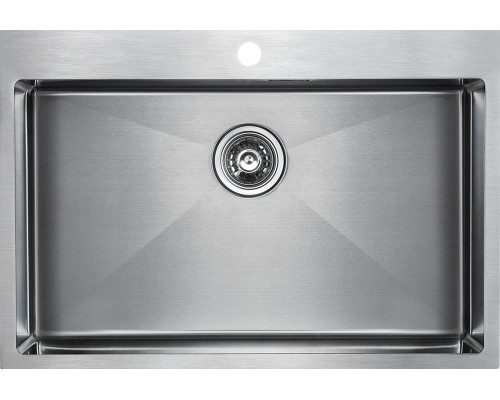 Мойка кухонная Paulmark Saar PM807551-BS брашированная нержавеющая сталь