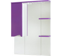 Зеркало-шкаф Bellezza Эйфория 80 L фиолетовый, с подсветкой