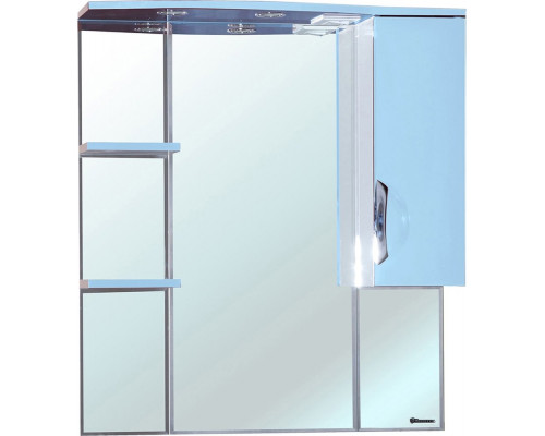 Зеркало-шкаф Bellezza Лагуна 85 R голубой