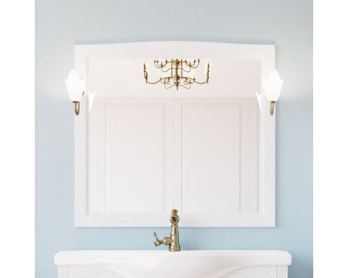 Мебель для ванной ValenHouse Эллина 105 белая, фурнитура бронза