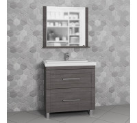 Мебель для ванной СанТа Венера 80 напольная, дуб шале графит