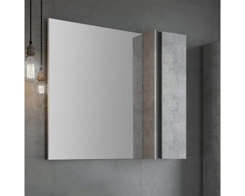 Зеркало-шкаф Comforty Эдинбург 90 бетон светлый