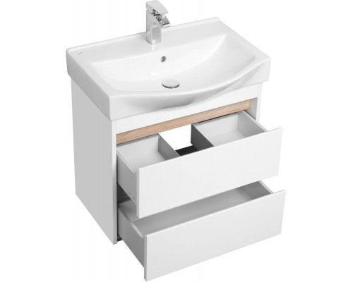 Мебель для ванной AQUATON Нортон 65, подвесная, белый глянец