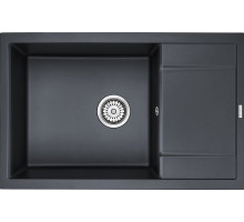 Мойка кухонная Paulmark PM317850-BLM черный металлик