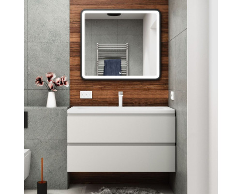 Мебель для ванной Art&Max Bianchi 100, подвесная, белый глянец