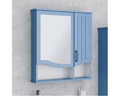 Зеркало-шкаф Runo Марсель 65, синий