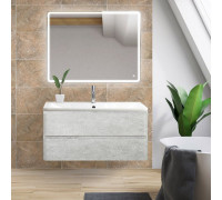 Мебель для ванной BelBagno Albano 90 подвесная, cemento verona grigio