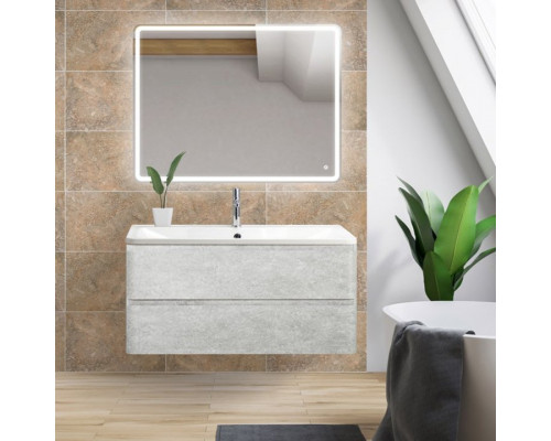 Мебель для ванной BelBagno Albano 90 подвесная, cemento verona grigio
