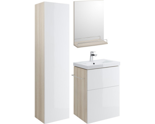 Мебель для ванной Cersanit Smart 50 ясень, белый, подвесная