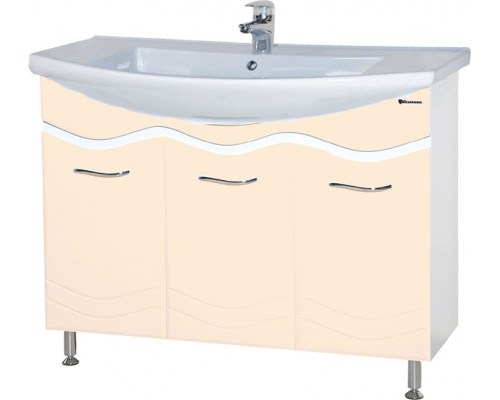Мебель для ванной Bellezza Мари 105 белая, бежевая