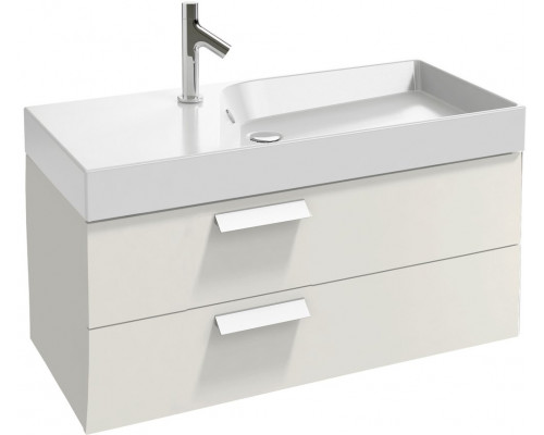 Мебель для ванной Jacob Delafon Rythmik 100 2 ящика белый блестящий лак