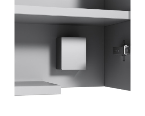 Зеркало-шкаф AM.PM Spirit V2.0 80 с LED-подсветкой, белый глянец