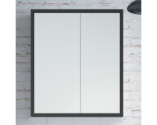 Зеркало-шкаф Corozo Айрон 60 черный, антик
