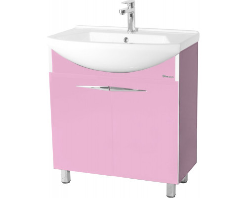 Мебель для ванной Bellezza Глория Гласс 75 розовая
