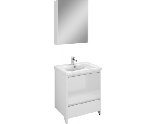 Мебель для ванной Velvex Klaufs 60.2D.1Y белая, напольная