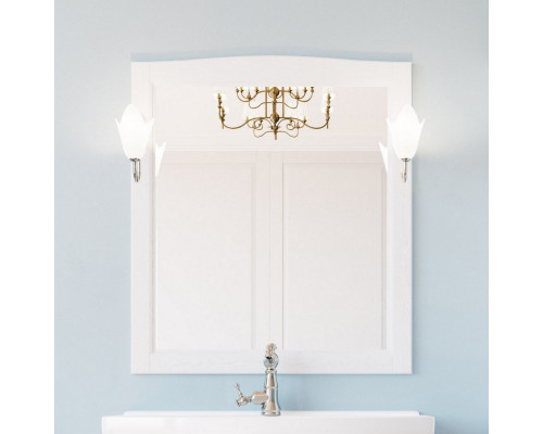 Мебель для ванной ValenHouse Эллина 80 белая, фурнитура хром