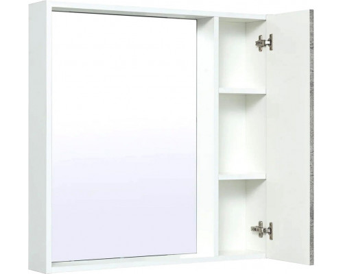 Зеркало-шкаф Runo Манхэттен 65, серый бетон
