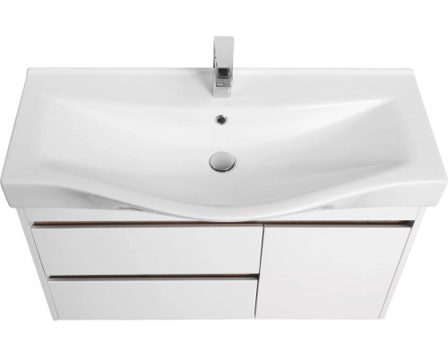 Мебель для ванной AQUATON Нортон 100, подвесная, белый глянец