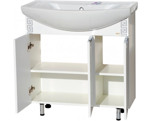 Мебель для ванной Misty Престиж 80 серебряная патина
