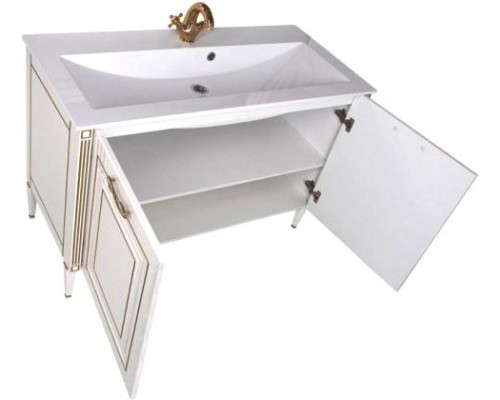 Мебель для ванной Aquanet Паола 120 белая, золото