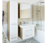 Мебель для ванной Sanflor Ларго 2 80 вяз швейцарский, белая