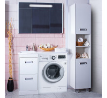 Мебель для ванной Бриклаер Палермо 40 белая, под стиральную машину
