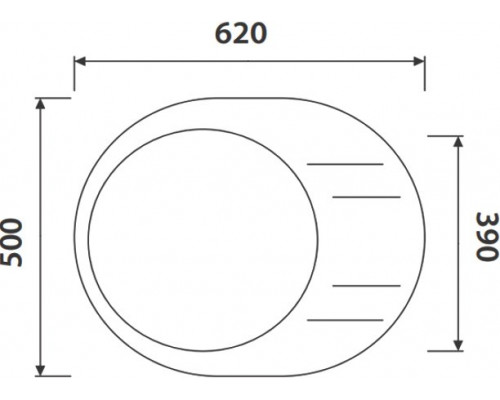 Мойка кухонная Kaiser KGMO-6250-BP черный мрамор